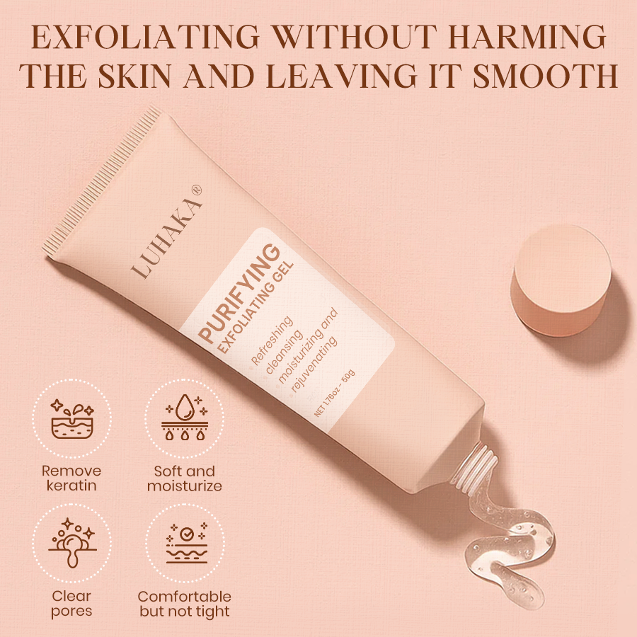 Luhaka® Purifying Exfoliating Gel for Acanthosis Nigricans, Exfoliation, Dark Spots, Skin Tags, and Eczema