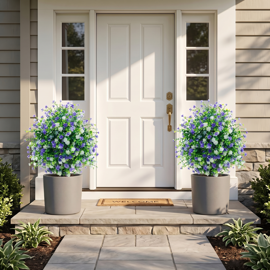 🌱🌱artificial potted trees with ground stake