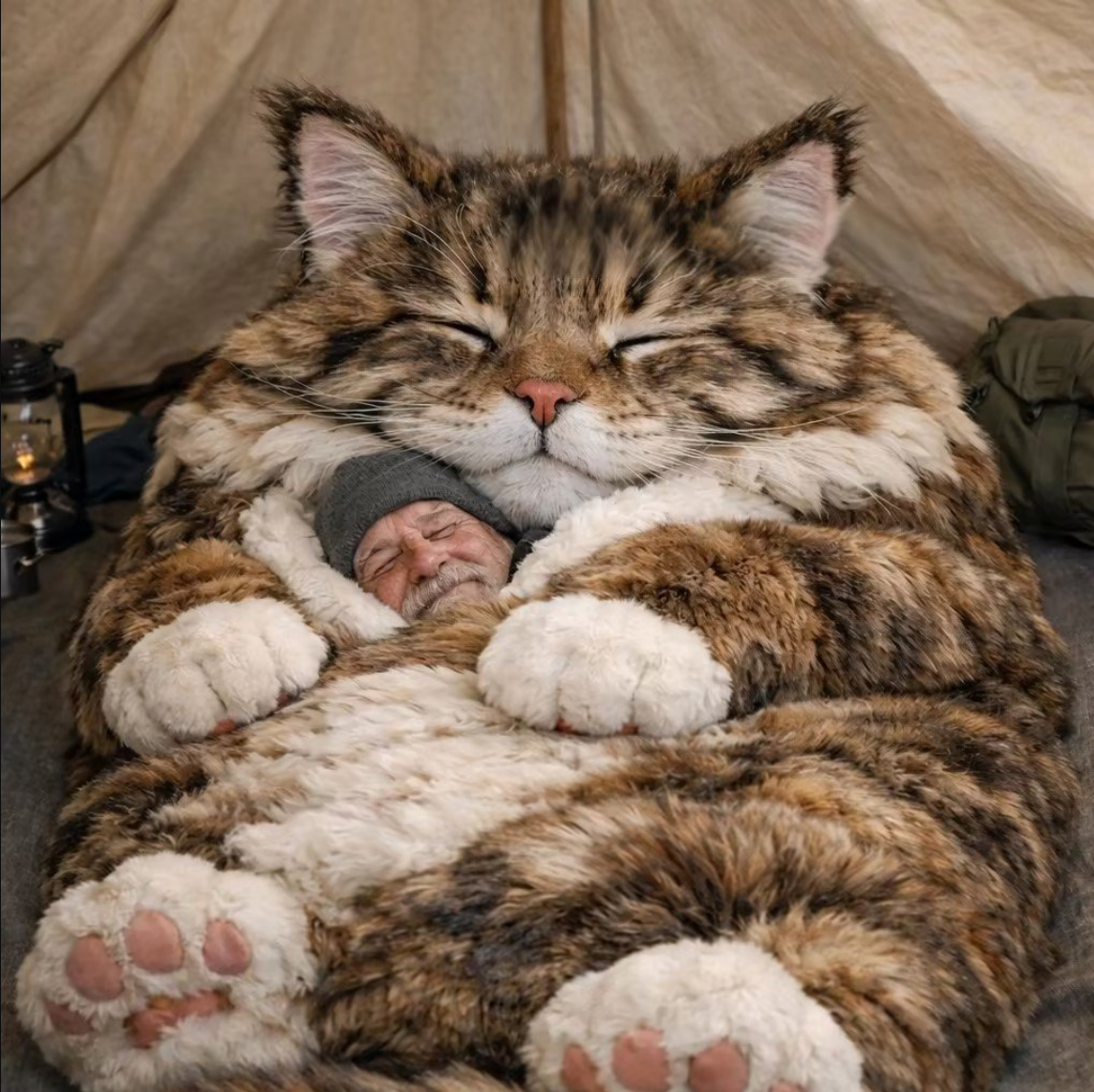 ⏰Hot Sale 49% off⏰🐱 Fluffy cat sleeping bagy💤